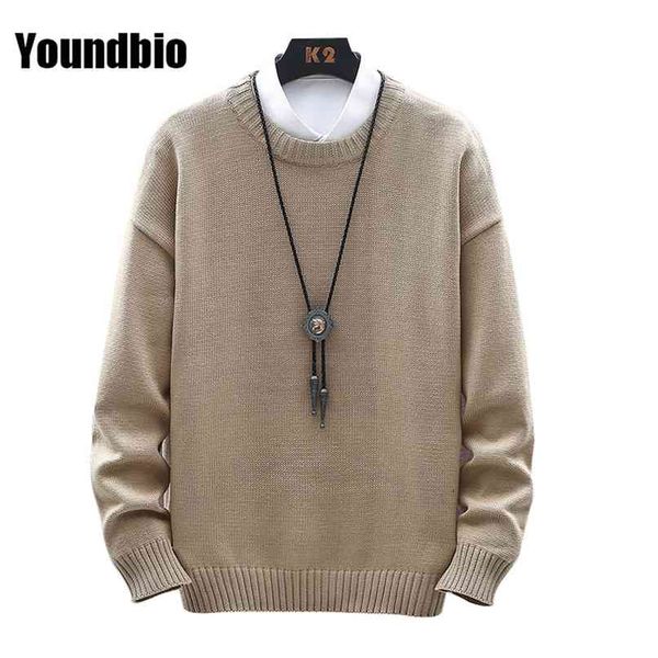 

mens casual streetwear harajuku sweater vintage retro knitted sweater autumn cotton pullover man 210820, White;black