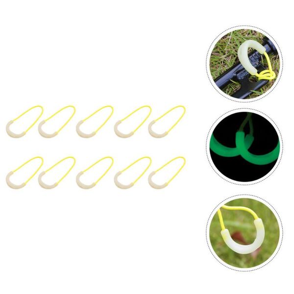 

10pcs fluorescent rope fastener wind buckle practical camping tent tools outdoor gadgets