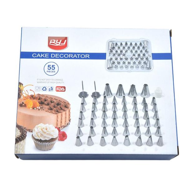 

baking & pastry tools 52pcs decorating mouth stainless steel supplies cake set