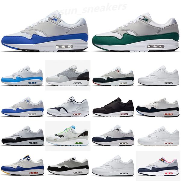 

2021 maxes 1 classic men women running shoes anniversary 87 royal puerto rico cushion mens trainers walking sports sneakers rg01