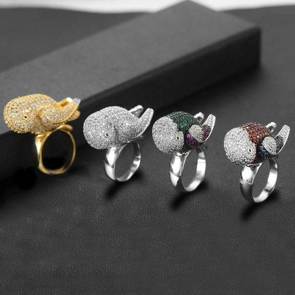 

wedding rings kellybola dubai morocco peace pigeon bird ring for women full cubic zircon finger beads noble bohemian beach jewelry, Slivery;golden