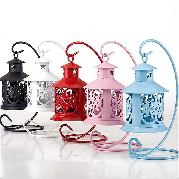 

candle holders simple european wrought iron creative storm lantern candlestick hanging
