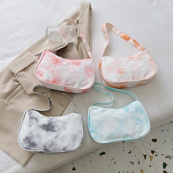 

evening bags fashion women tie dye shoulder underarm bag casual ladies small handle handbags purse elegant lady travel women's