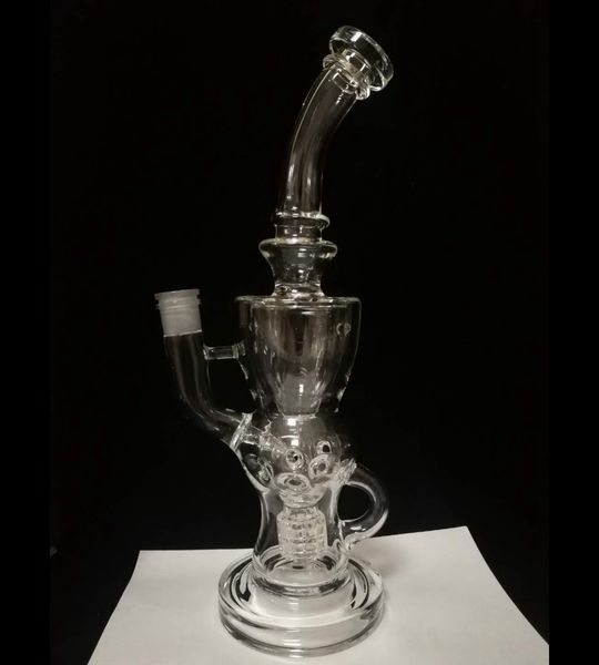 Bong in vetro Exosphere Recycler FTK narghilè favolosi bong per uova toro pipa da fumo piattaforme petrolifere Matrix perc Klein Torus pipe ad acqua per fumatori giunto 14mm