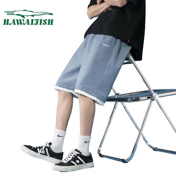 

men's shorts hawaifish brand men summer 2021 wear korean version trendy casual short pants loose five-point beach, White;black