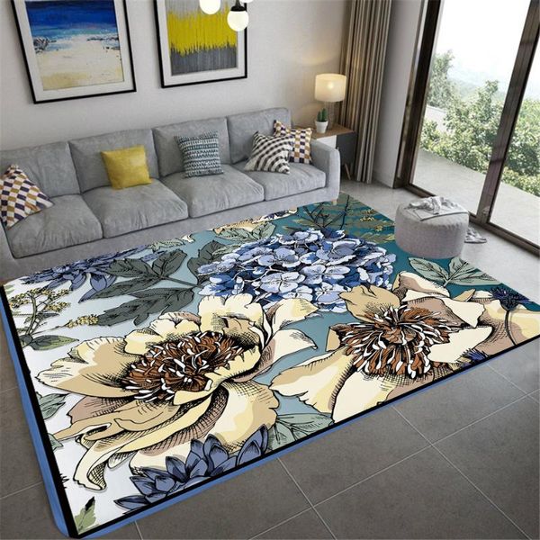 

carpets large rugs for home living room modern luxury soft flowers carpet bedroom parlor decoration rug bathroom anti-slip big