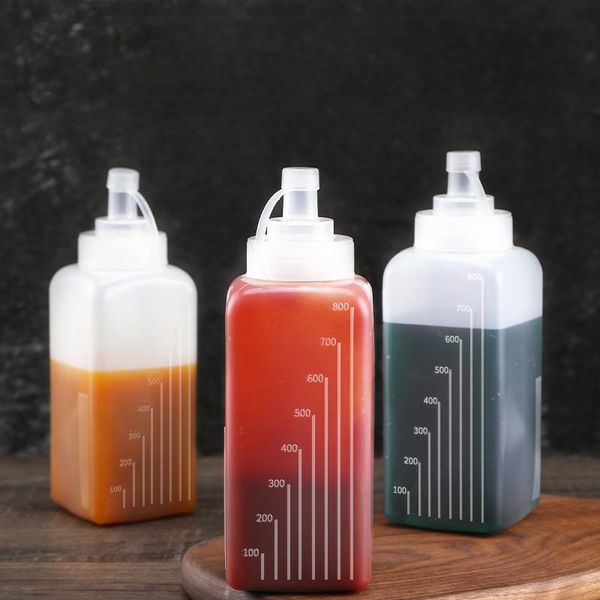 

storage bottles & jars large volume condiment squeeze bottle sauce squirt for kitchen plastic syrup salad dressing container food dispenser
