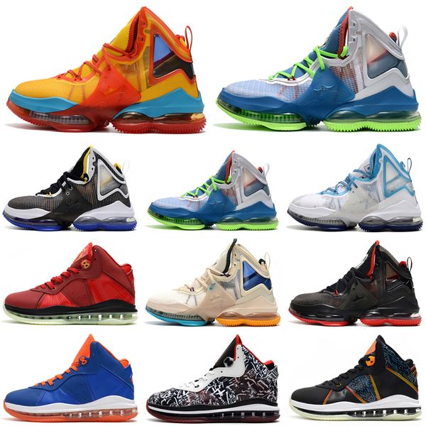 

lebrons 19 19s mens basketball shoes bred dutch blue hardwood graffiti multi color 8 8s classic sail tropical uniform multi men trainers out