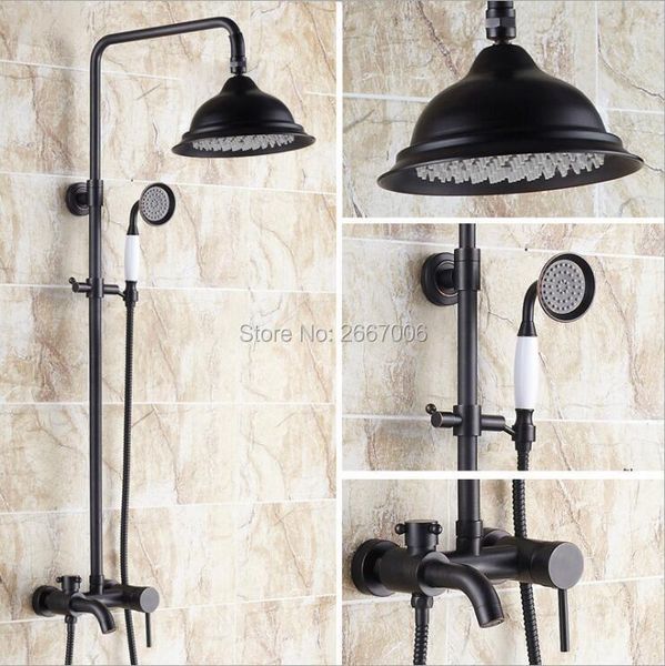 

gift shower set euro design & cold mixer black plated bath faucet with gi296 bathroom sets