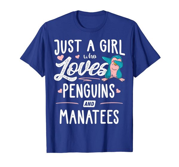 

Just A Girl Who Loves Penguins And Manatees Gift Women T-Shirt, Mainly pictures