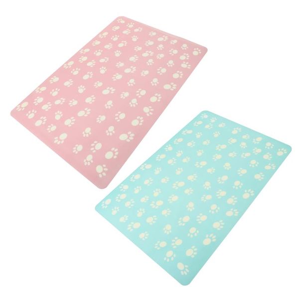 

kennels & pens 2pcs dog cat dish placemat puppy food bowl mat pet pad water cushion