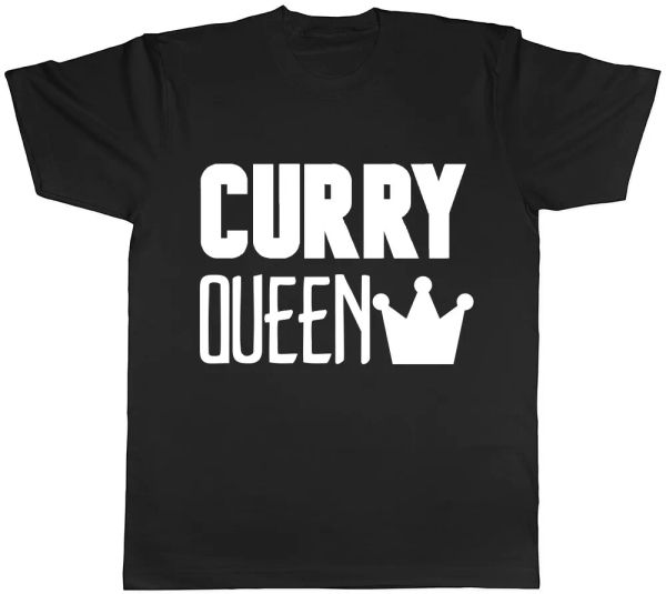 

curry queen ladies womens t-shirt tee, White;black
