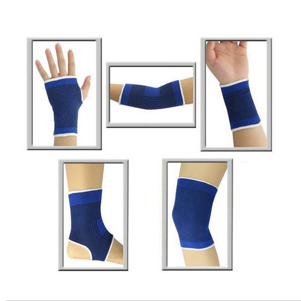 

elbow & knee pads sports gloves kneepad men pressurized elastic support fitness gear gym basketball volleyball brace protector 2pcs/pair, Black;gray