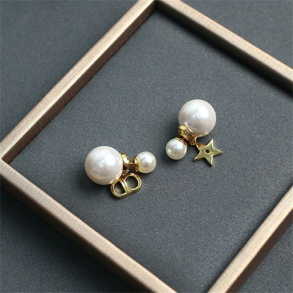 

women's earrings simple bee pearl earrings, Black
