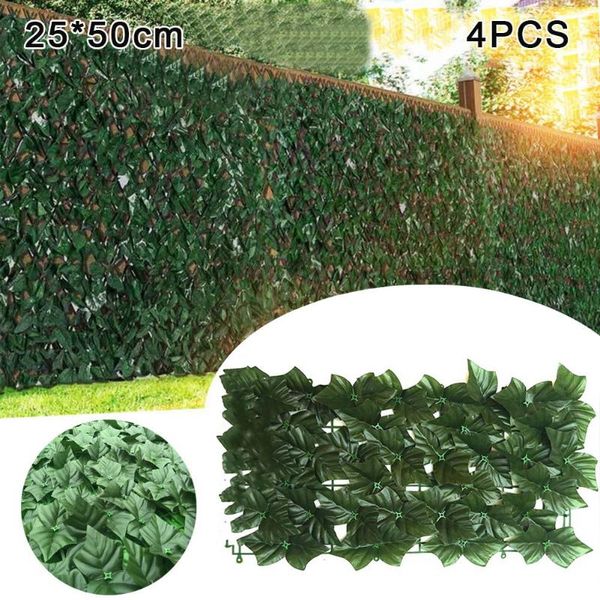 

decorative flowers & wreaths silk flower artificial leaves 50cm hedge ivy leaf outdoor decor
