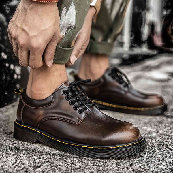 

dress shoes men leather shoes classic fashion brown winter warm snow dr. motorcycle ankle boots couple boots v2u8, Black