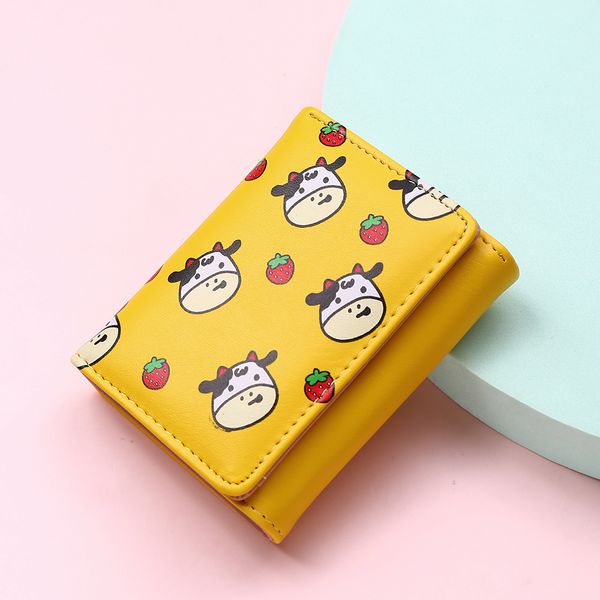 

2021 coin short girl new wallet heart cute card holder female with small sweet mini fresh purse jttur
