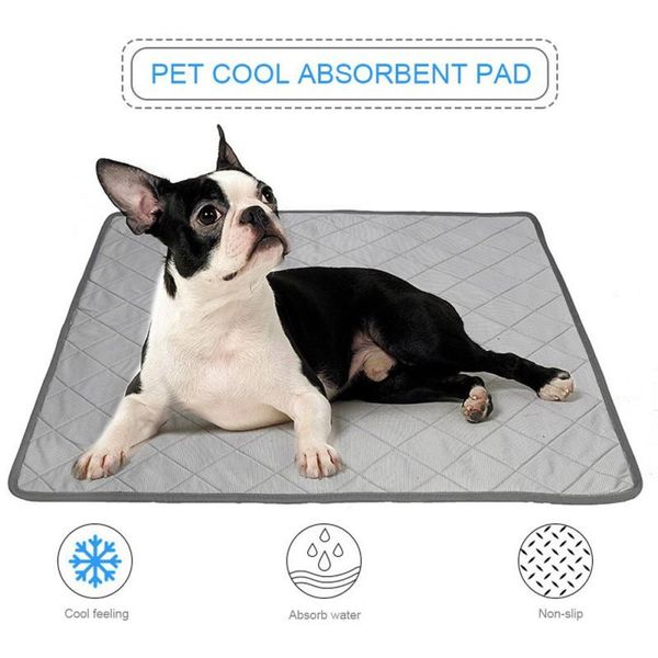 

kennels & pens dog multifunctional cold pad summer cat cooling non-slip absorbent washable pet bed mats
