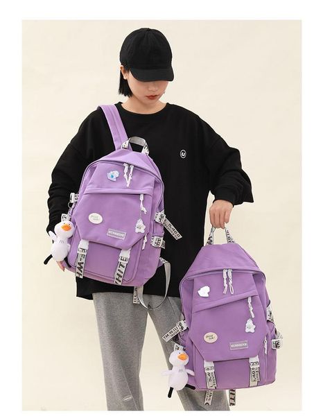 

backpack j3605 - leisure multi-function trend solid color large capacity