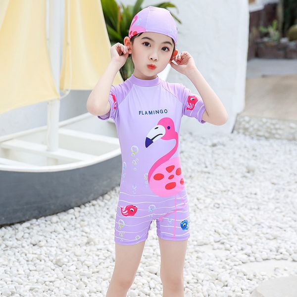 

new girls' one princess piece cute swimsuit, White;black