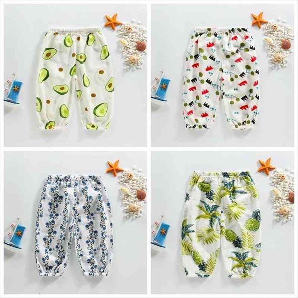 

boys summer thin harlem pants girls cotton loose kids fashion air conditioning, Blue