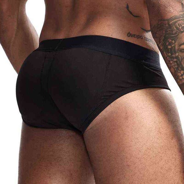 New Sexy Men's Hips Uomini imbottiti Underwear Boxer Enhancing Hip Sponge Pad Underpants Traspirante Uomo Boxer Shorts H1214