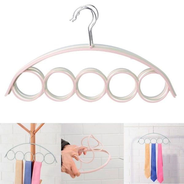 

hangers & racks household belt rack clothes storage display holder space saving scarves hanger closet organizer 5-holes