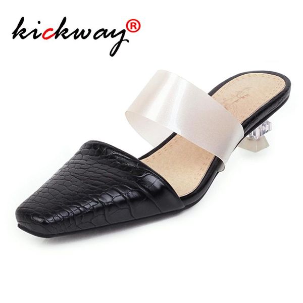 

slippers 2021 women shoes summer beach sandals fashion outdoor clear heels flip flops mujer 34-48, Black