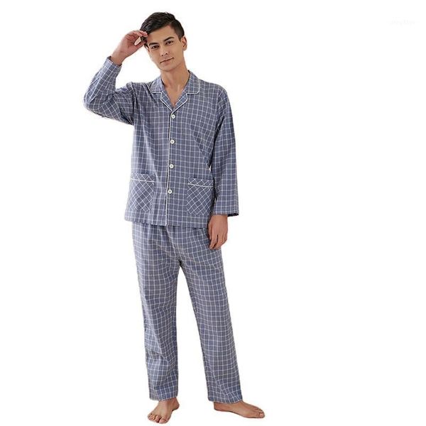 

men's sleepwear custom two piece pajamas long sleeve loungewear pyjamas set, Black;brown