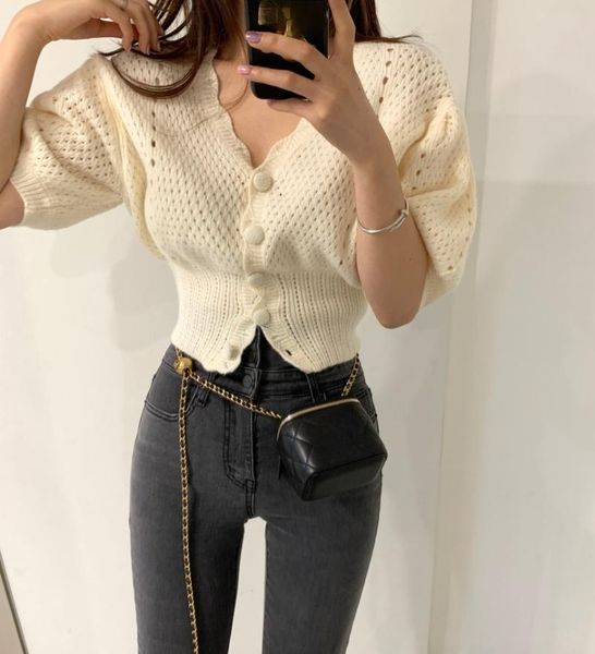 

women's knits & tees oversize womens sweaters summer vintage cardigans loose spring sweater knitted plus size women cardigan knit butto, White