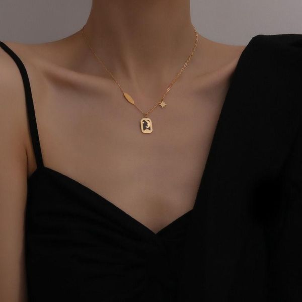 

chains design feeling necklace female 2021 deserve to act the role of contracted collarbone chain decoration ins cold wind, Silver