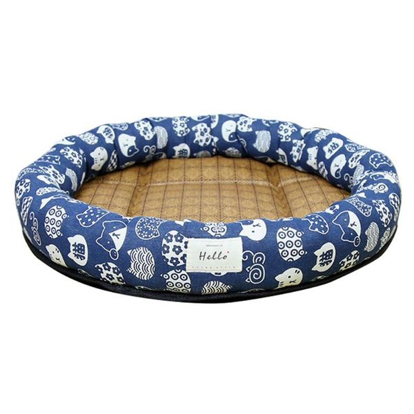 

dog nest cat all year round small bed pet teddy rattan summer mat beds & furniture