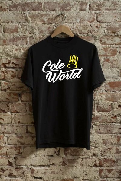 

cole world t-shirt thank gift ideas for fans, White;black