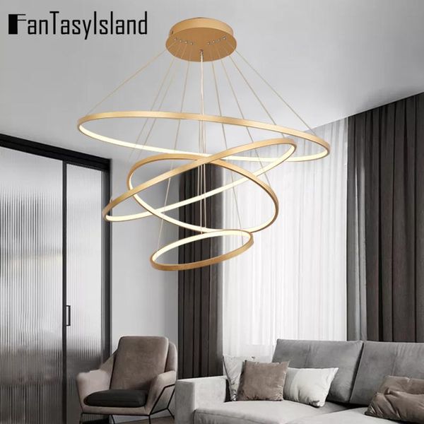 

ceiling lights modern led chandeliers for living room dining bedroom circle round ring indoor lighting hanging lamps chandelier