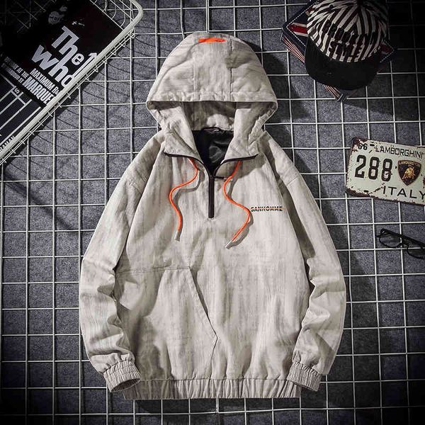 

down men's sportswear mode men hip hop streetwear jacket hood abz606, Black
