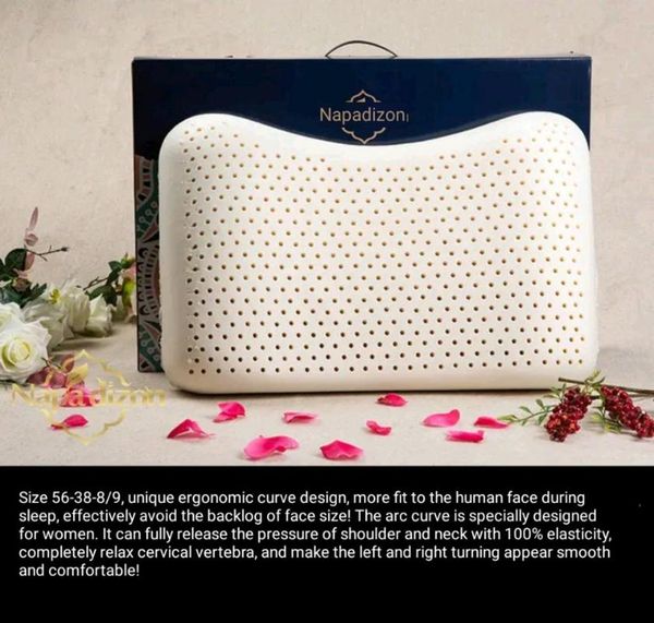 

pillow napadizon latex neck fiber slow rebound soft massager cervical health