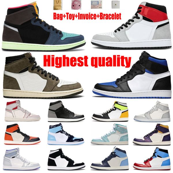 

jumpman og 1s travis scotts basketball shoes obsidian lakers unc mid royal toe black metallic cool grey gold pine green fearless twist men w