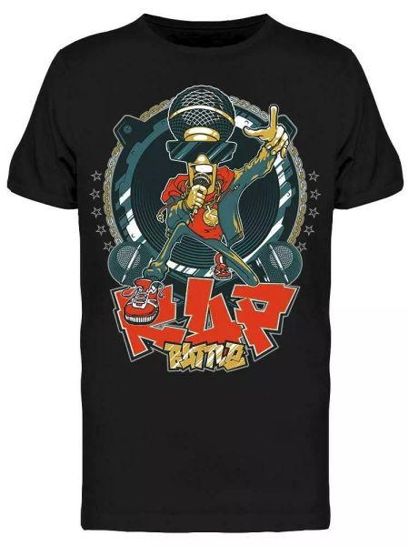

Rap Battle Graphic Tee Men's -Image by Shutterstock, White;black