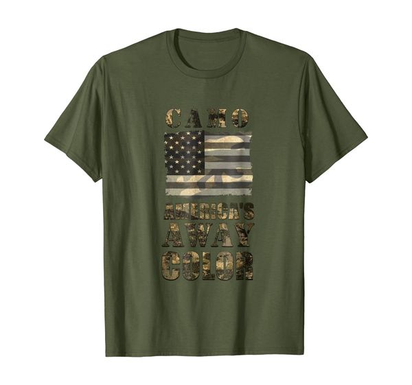 

camo america's away colors patriotic merica t-shirt, White;black