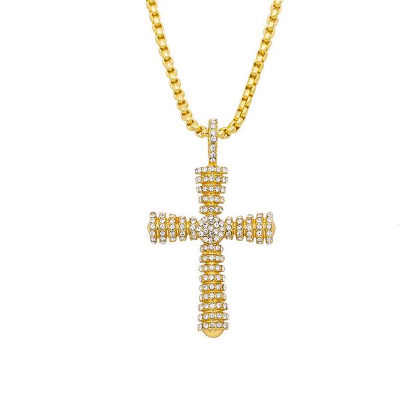 

men for chains pendant hip hop amulet neck s necklace full diamond cross, Silver