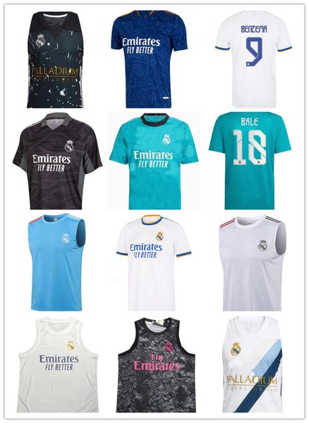 

real madrid jerseys 21 22 soccer football shirt camavinga alaba hazard benzema modric asensio vini jr bale camiseta men kids kit 2021 2022 m, Black;yellow