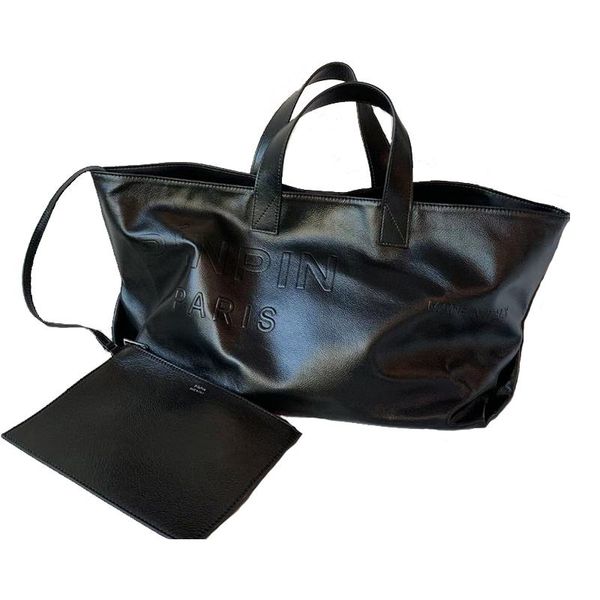 

evening bags super big tote bag women genuine cowhide classical black travelling or shopping totes four seasons matchable cool fashion style