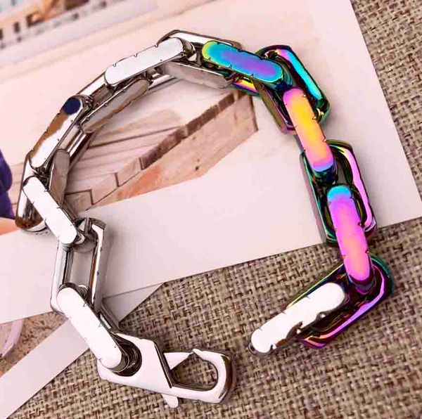 

luxurys link chains fashion women chain bracelet designers lady colorful arty gift bracelets, Black