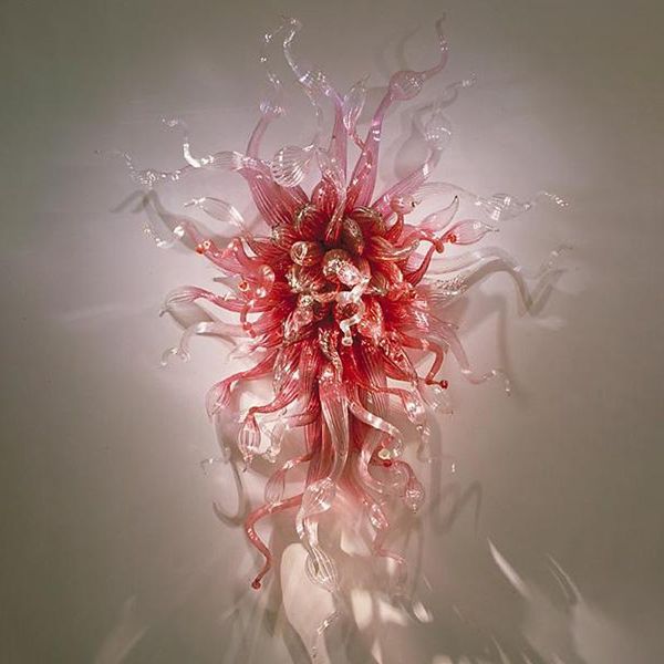 

wall lamp vintage lamps pretty in pink hand blown glass art lights customized lighting 24 by 32 inches