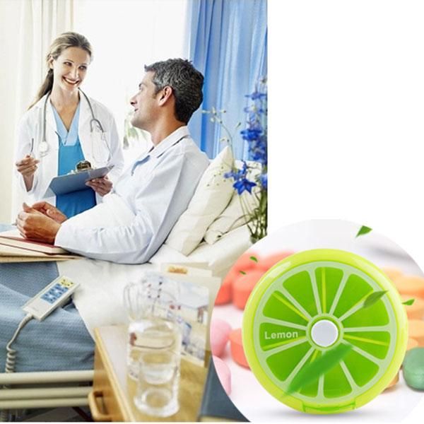 

storage bottles & jars health care fruit shaped sort vitamin 7 day weekly holder tablet container cases travel round bou