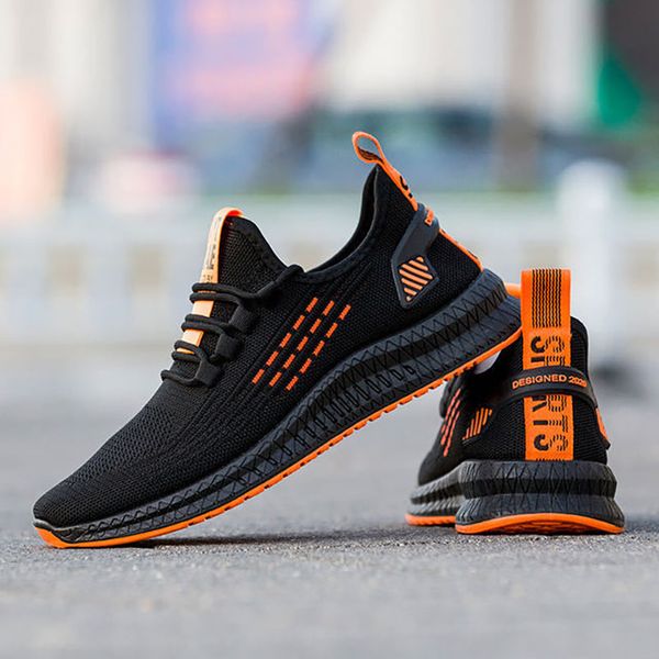 

dress shoes men's summer fashions mesh casual shoes soft brand vulcanize walking jooging tennis zapatillas hombre 6hi1, Black