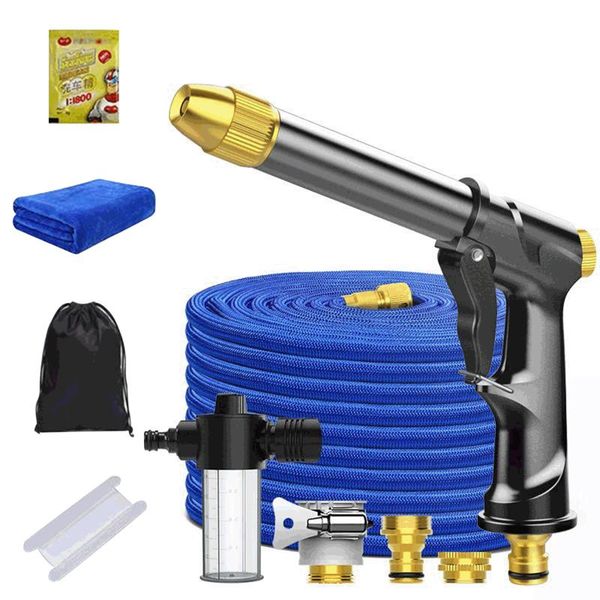 

watering equipments drop garden hose magic water flexible expandable reels for connector blue green