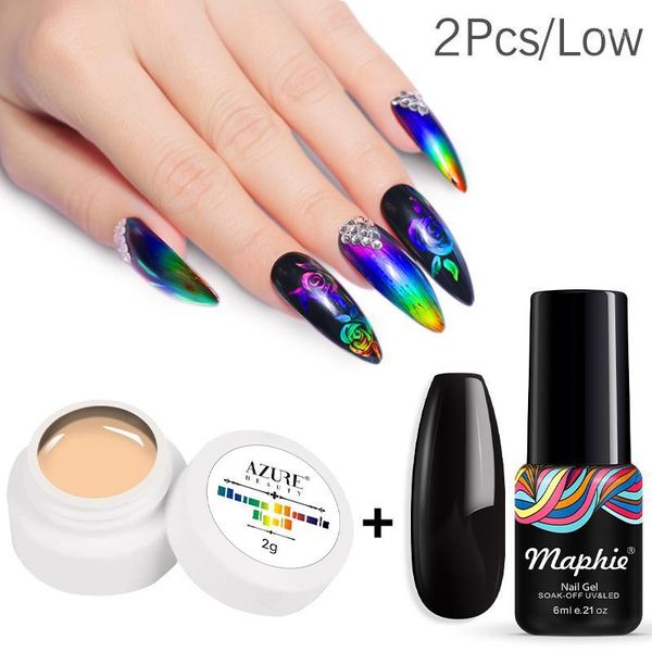 

maphie thermochromic liquid 2g temperature changing color chameleon effect soak off gel base use with varnish1, Red;pink