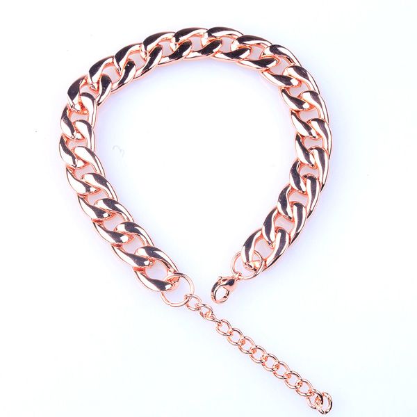

new fashion rose gold foot chain stainless steel men's and women's personalized foot chain, Red;blue