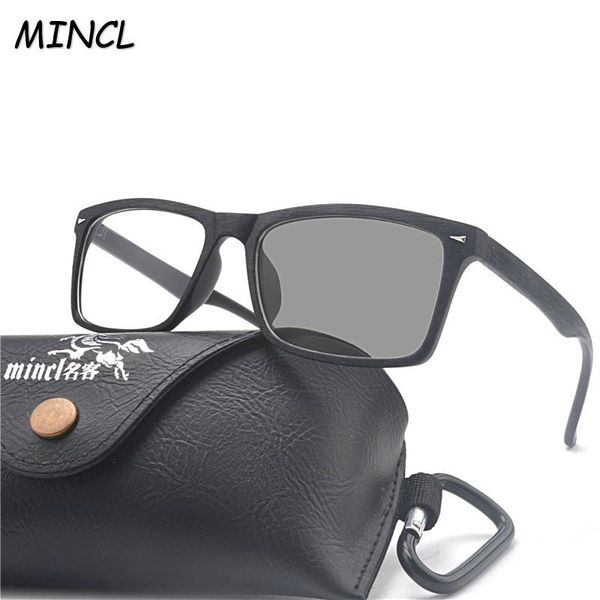

fashion sunglasses frames retro round wood color sun pochromic finished myopia eyeglasses frame men women glasses eyewear-100 to -400 nx, Black